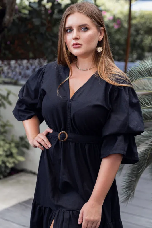 Peony V-Neck Midi Dress - Plus sold by Dress Barn