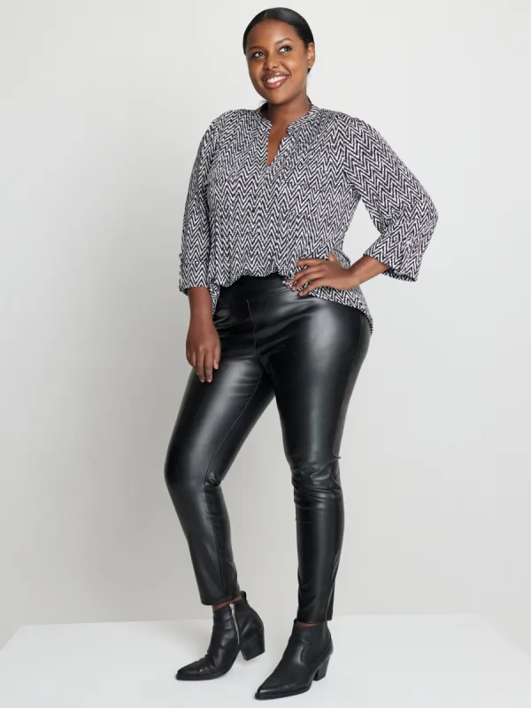 Roz & Ali Tummy Control Faux Leather - Plus sold by Dress Barn