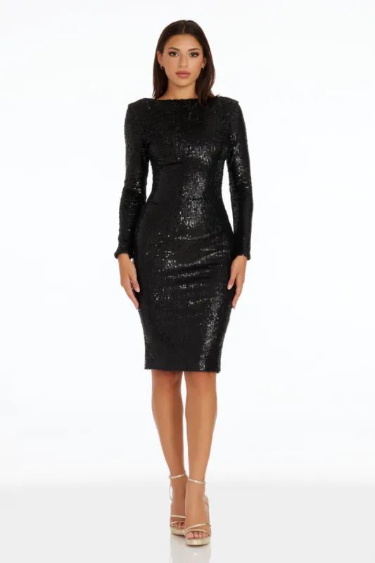 Emery Sequin Dress sold by Dress the Population