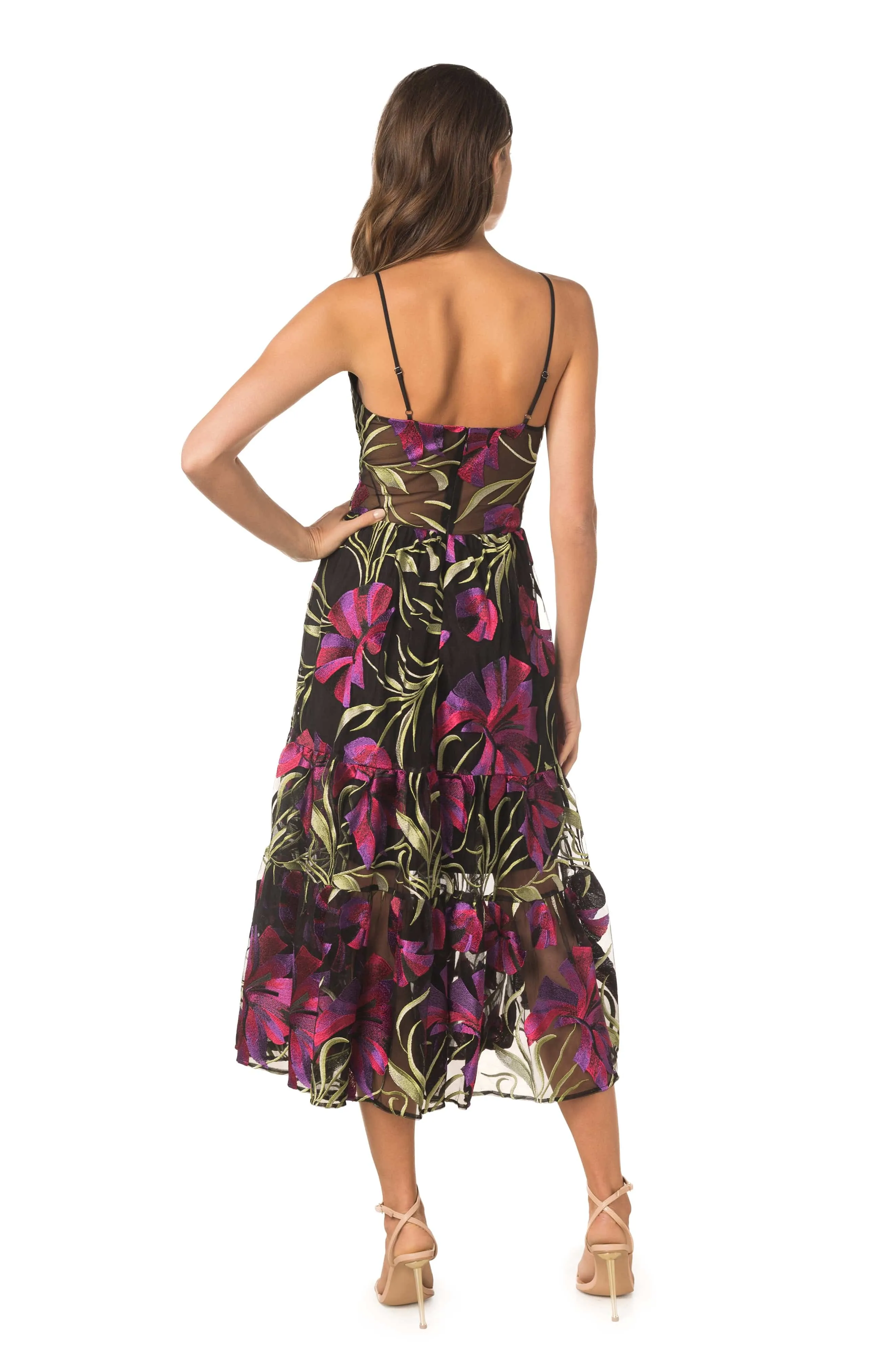 Paulette Lily Floral Dress sold by Dress the Population product image thumbnail 3