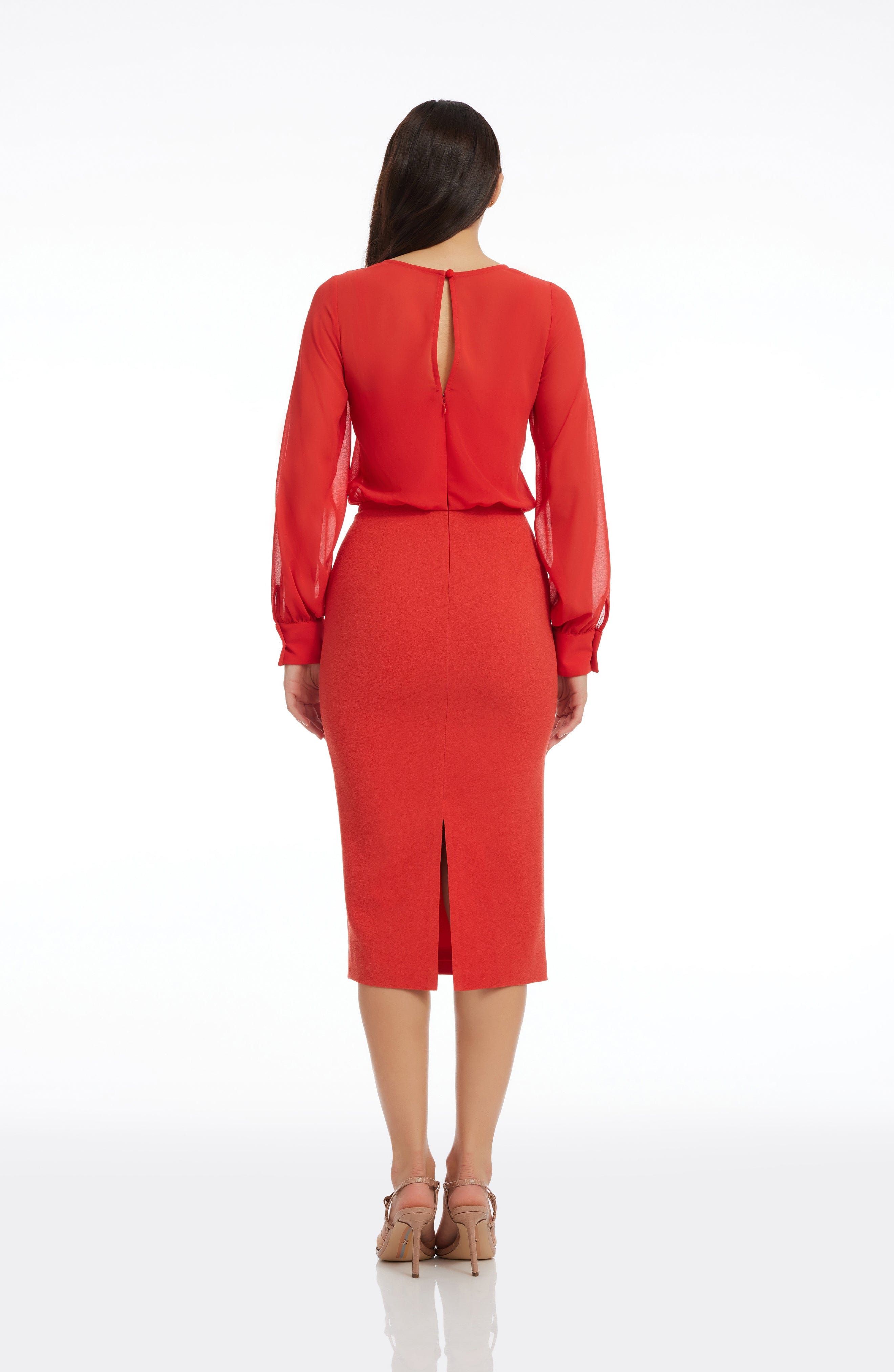 Pilar Long Sleeve Midi Dress sold by Dress the Population product image thumbnail 3