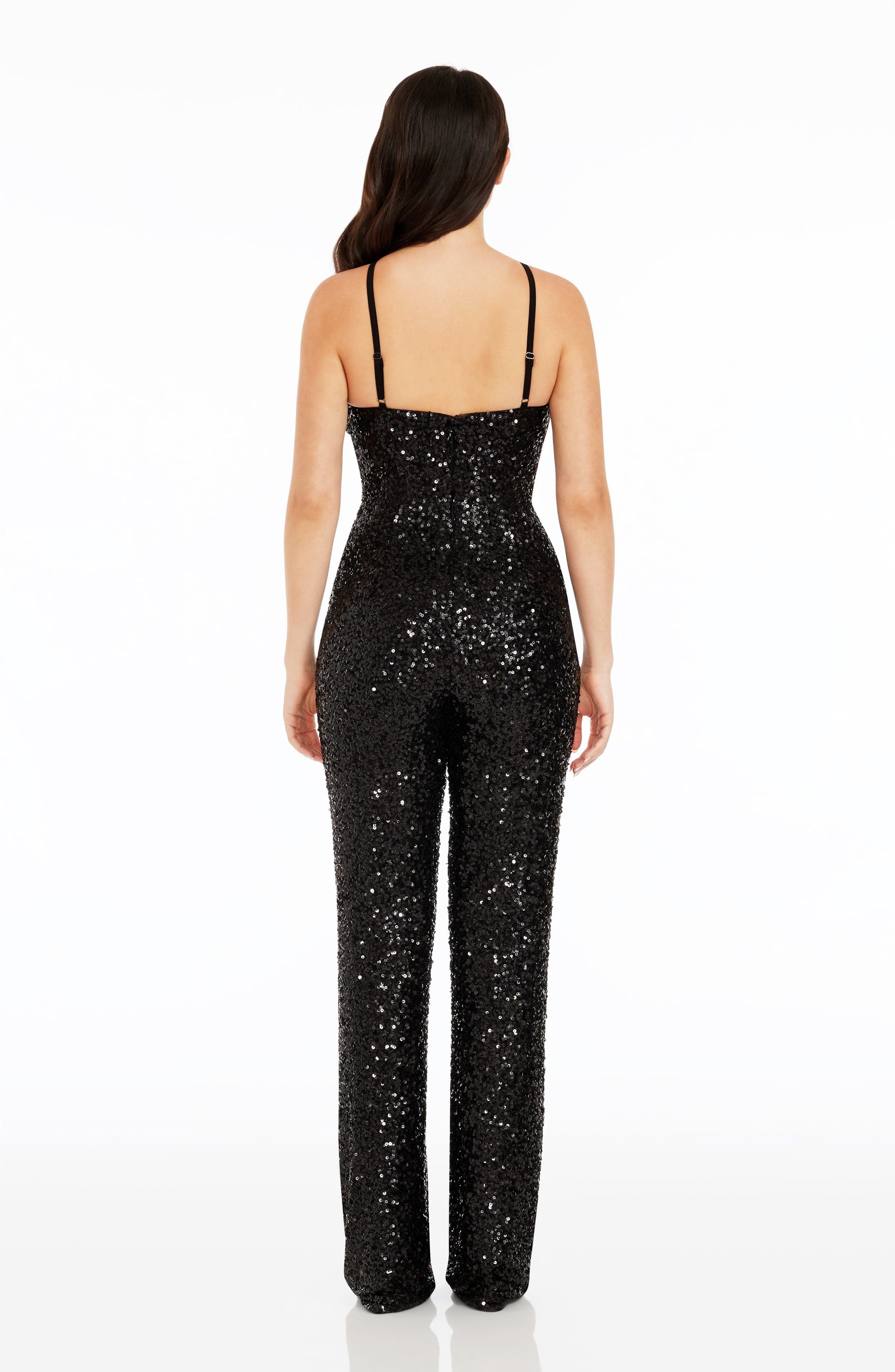 Darian Halter Neck Wide Leg Jumpsuit - Test Product sold by Dress the Population product image thumbnail 6