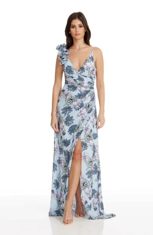 Camelia Floral Gown made by Dress the Population