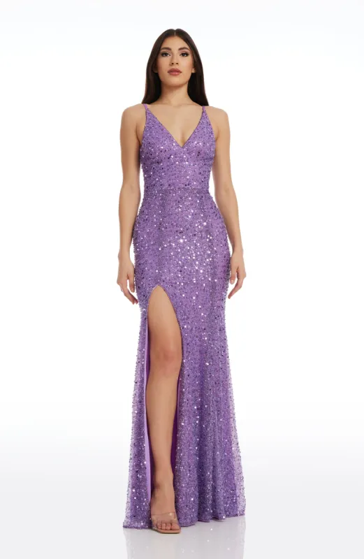 Iris Beaded Gown sold by Dress the Population