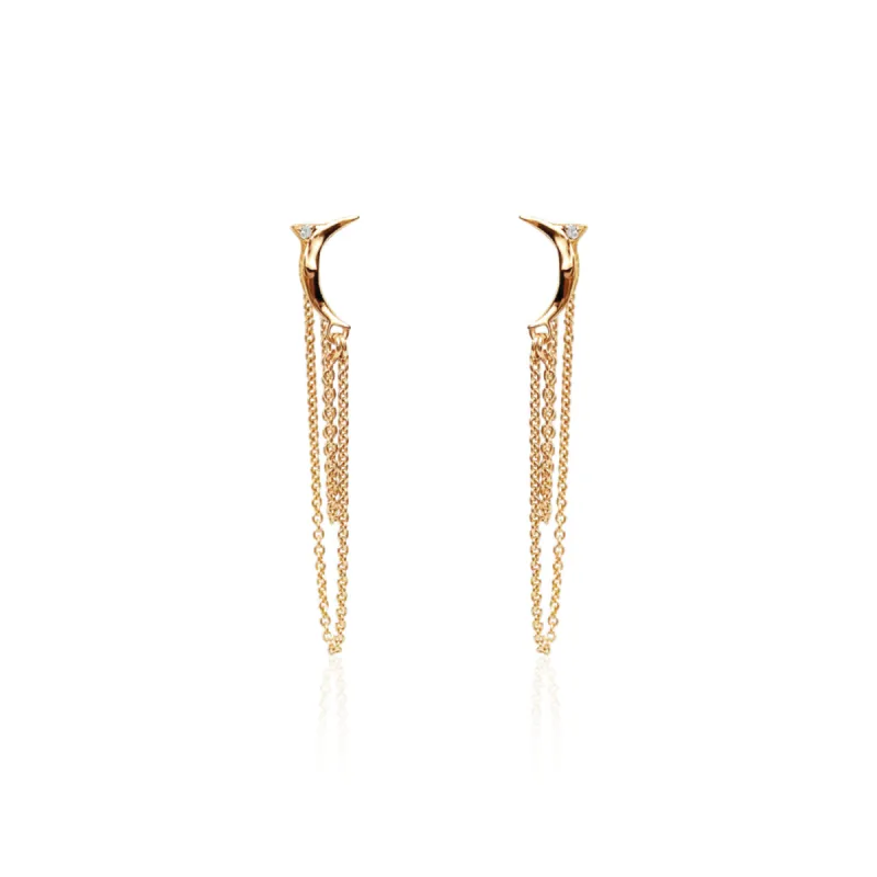 Swinging Moon Studs sold by Dress the Population