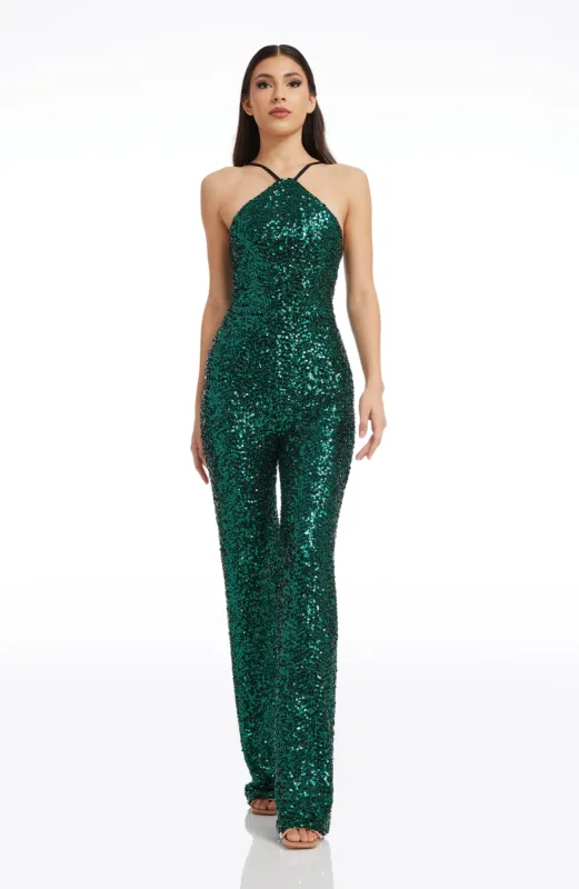 Darian Halter Neck Wide Leg Jumpsuit - Test Product sold by Dress the Population