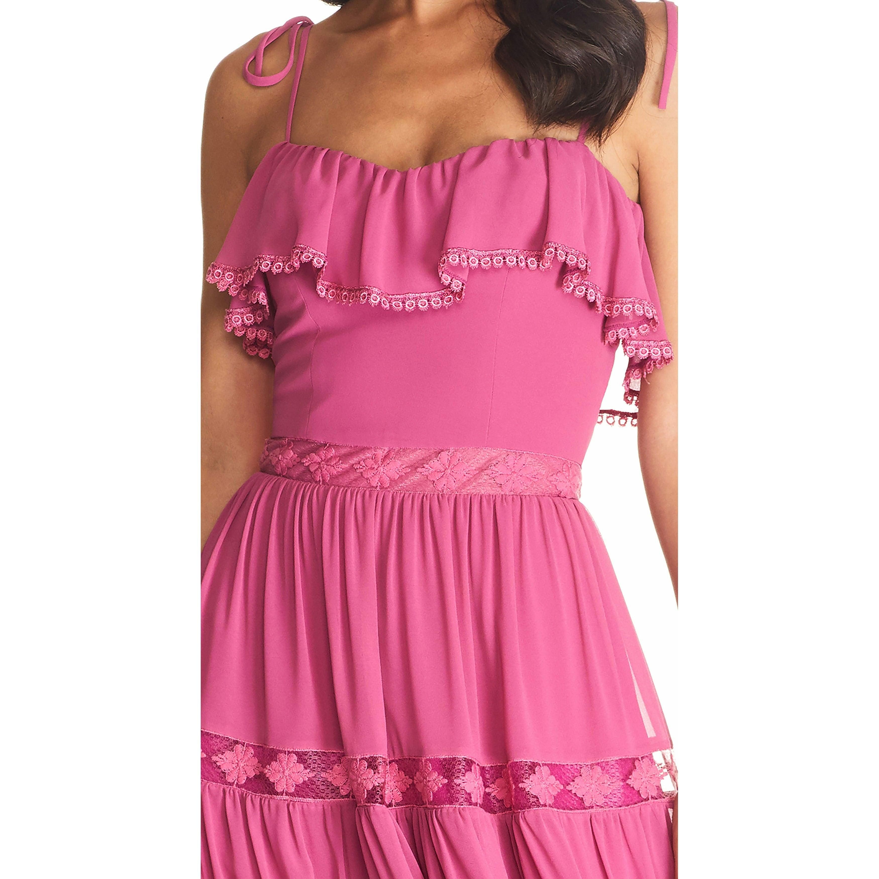 Dream Embroidered Chiffon Dress sold by Dress the Population product image thumbnail 3