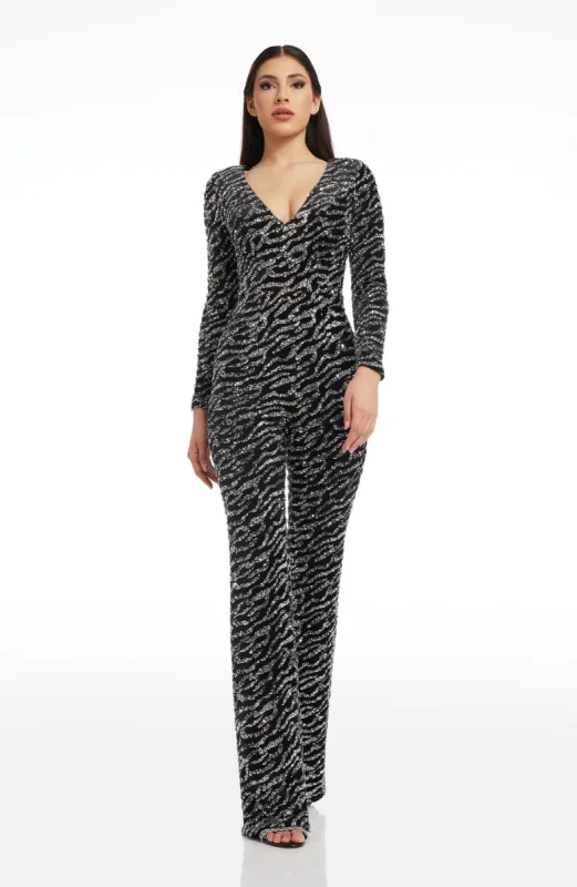 Carson Jumpsuit sold by Dress the Population