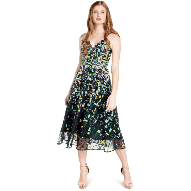 Maren Geo Sequin Dress sold by Dress the Population