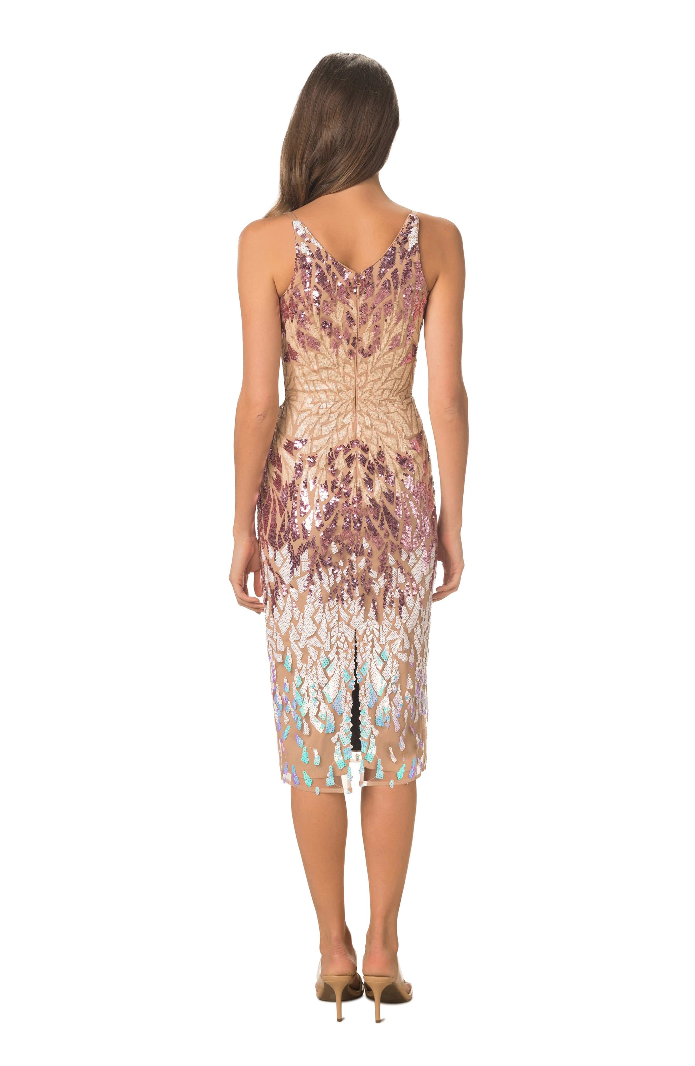 Lyla Sequin Placement Dress sold by Dress the Population product image thumbnail 3