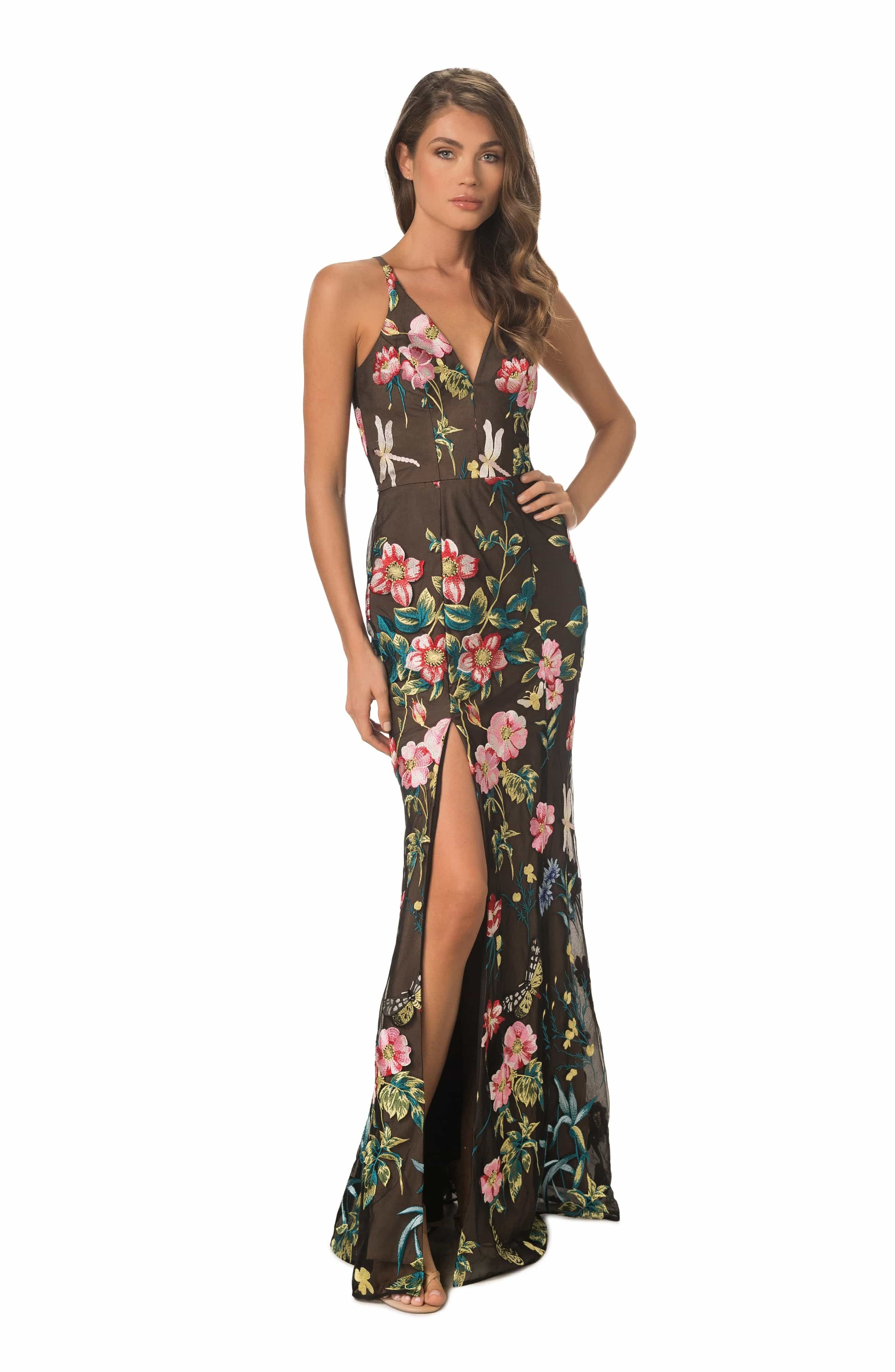 Iris Embroidered Gown sold by Dress the Population