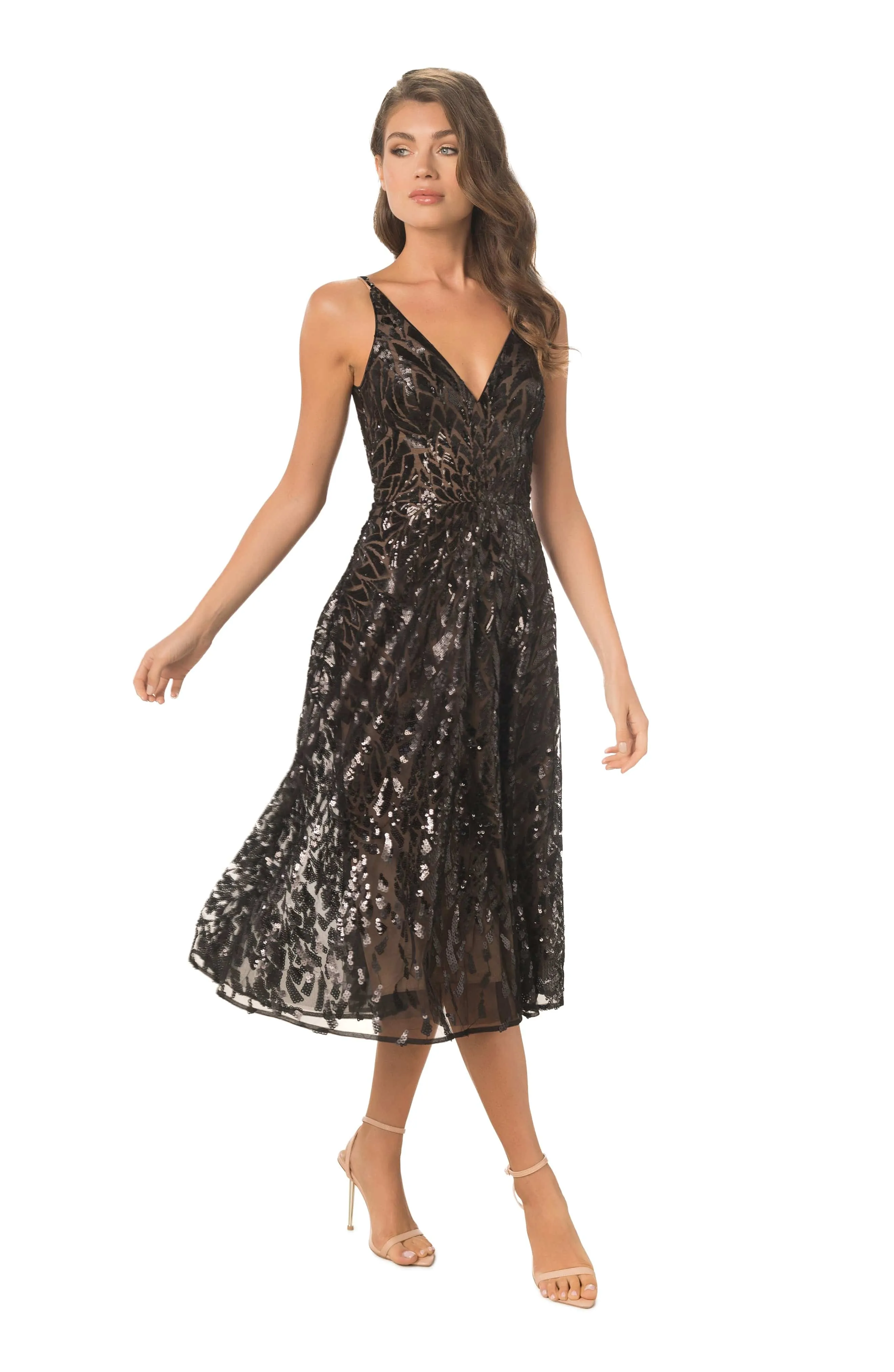 Elisa Starburst Sequin Dress sold by Dress the Population product image thumbnail 3