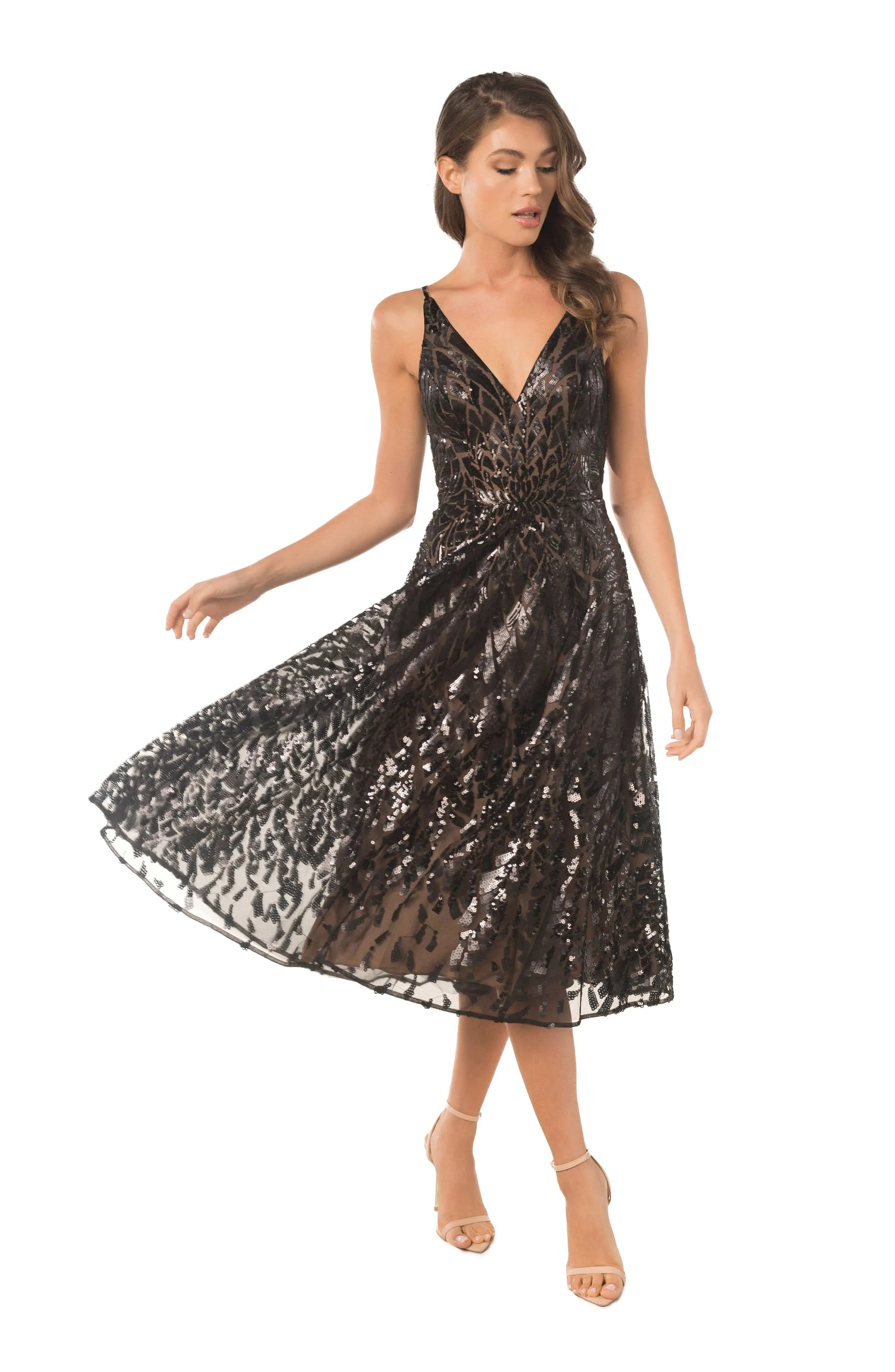Elisa Starburst Sequin Dress sold by Dress the Population product image thumbnail 2