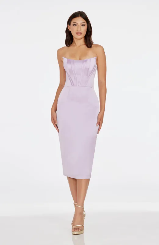 Cosette Satin Dress sold by Dress the Population