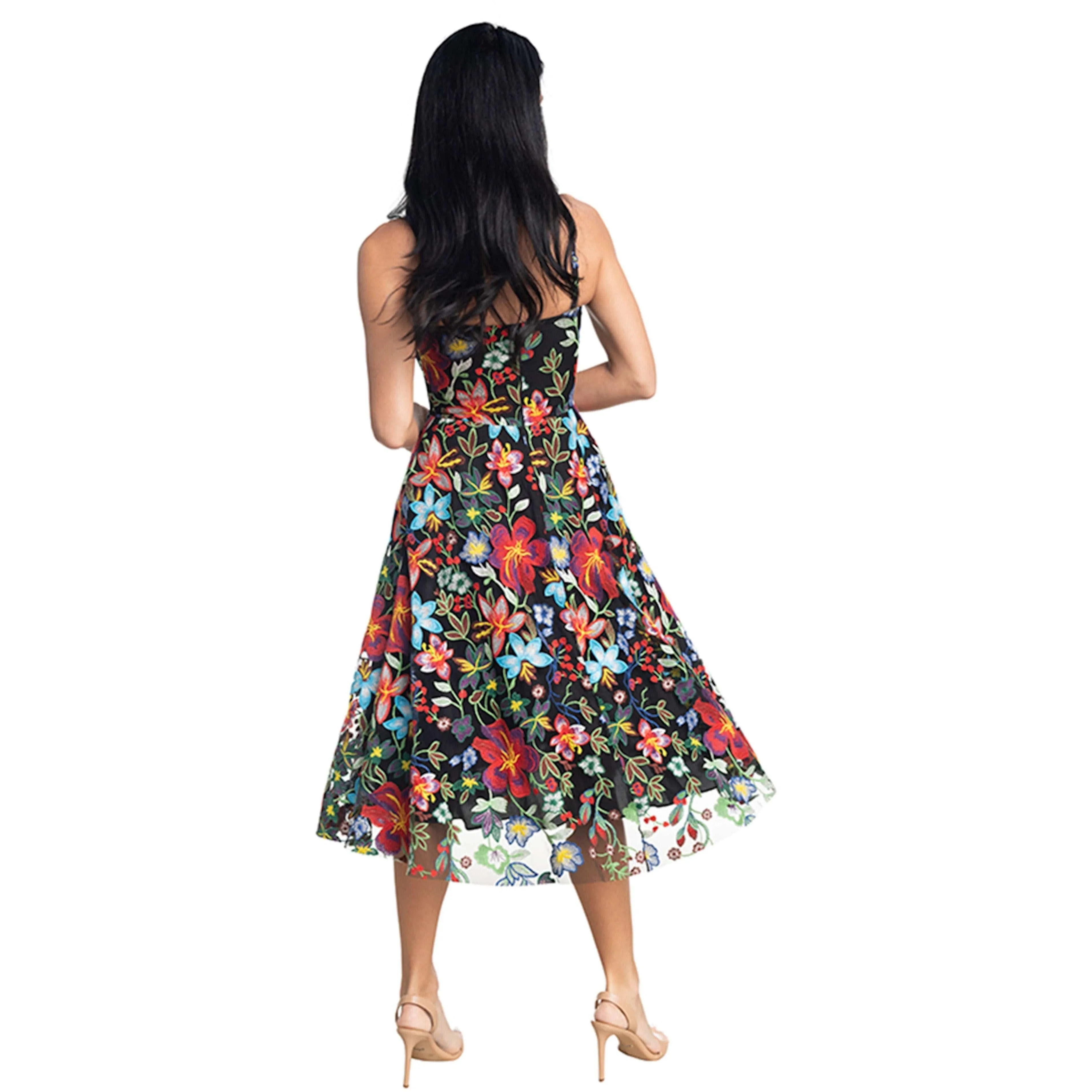Maren Garden Embroidery Dress sold by Dress the Population product image thumbnail 3