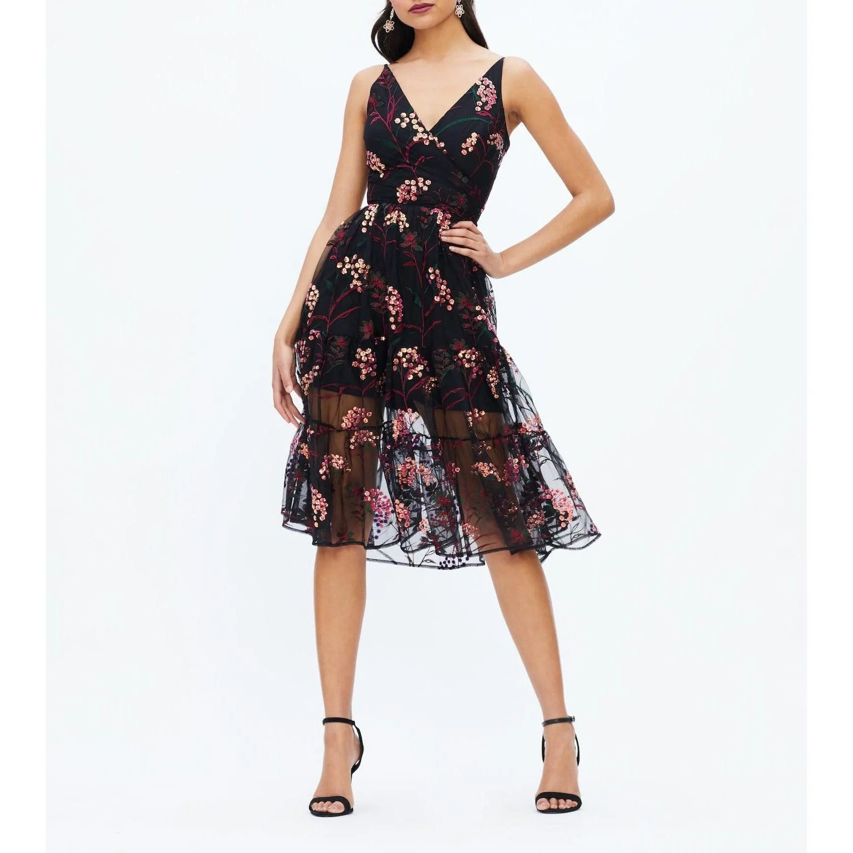 Paulette Garden Sequin Dress sold by Dress the Population