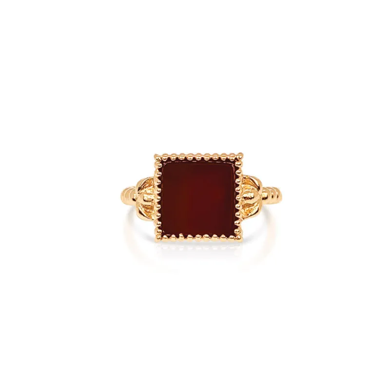 Carnelian Queen Ring sold by Dress the Population