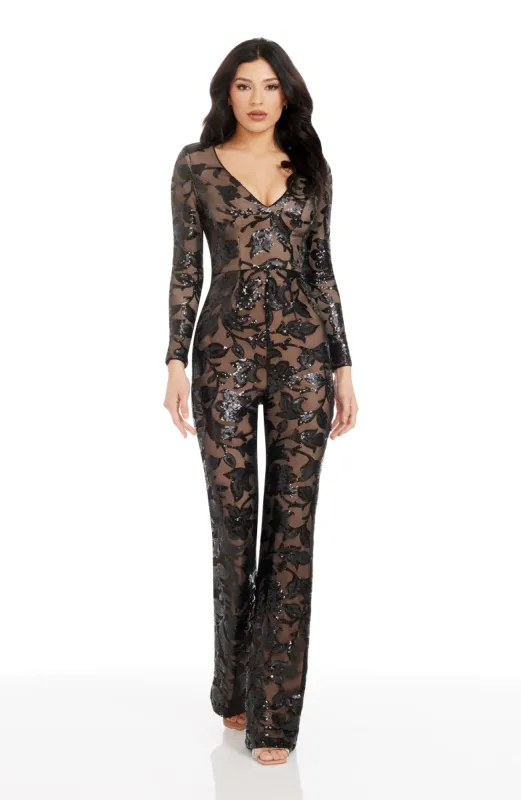 Carson Jumpsuit sold by Dress the Population