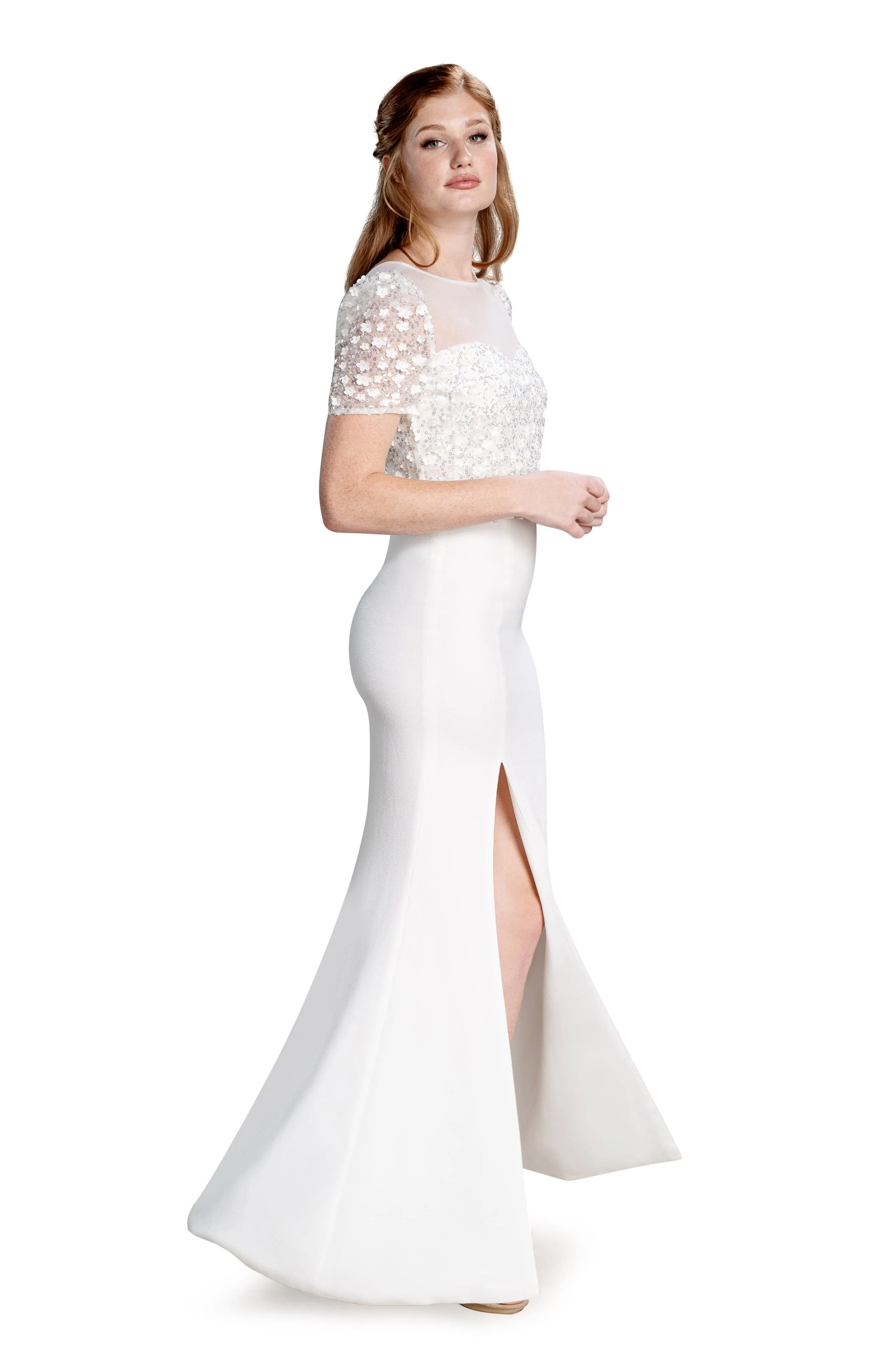 Amanda Floral Gown sold by Dress the Population product image thumbnail 2