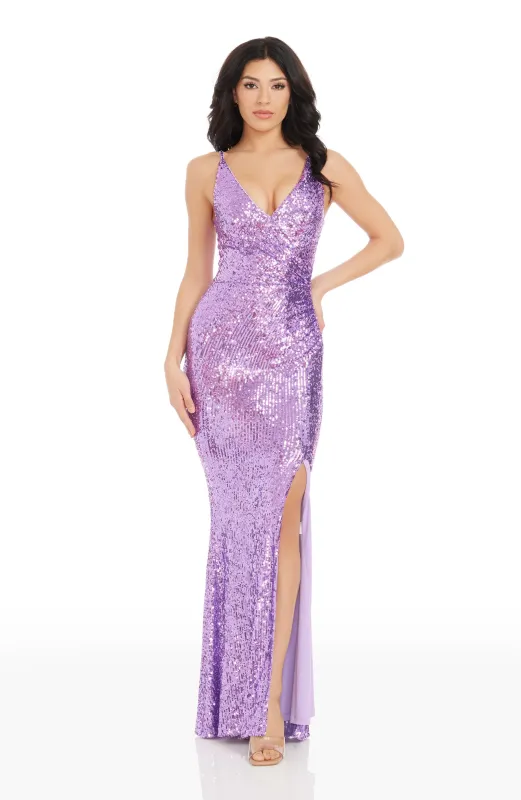 Jordan Sequin Gown made by Dress the Population