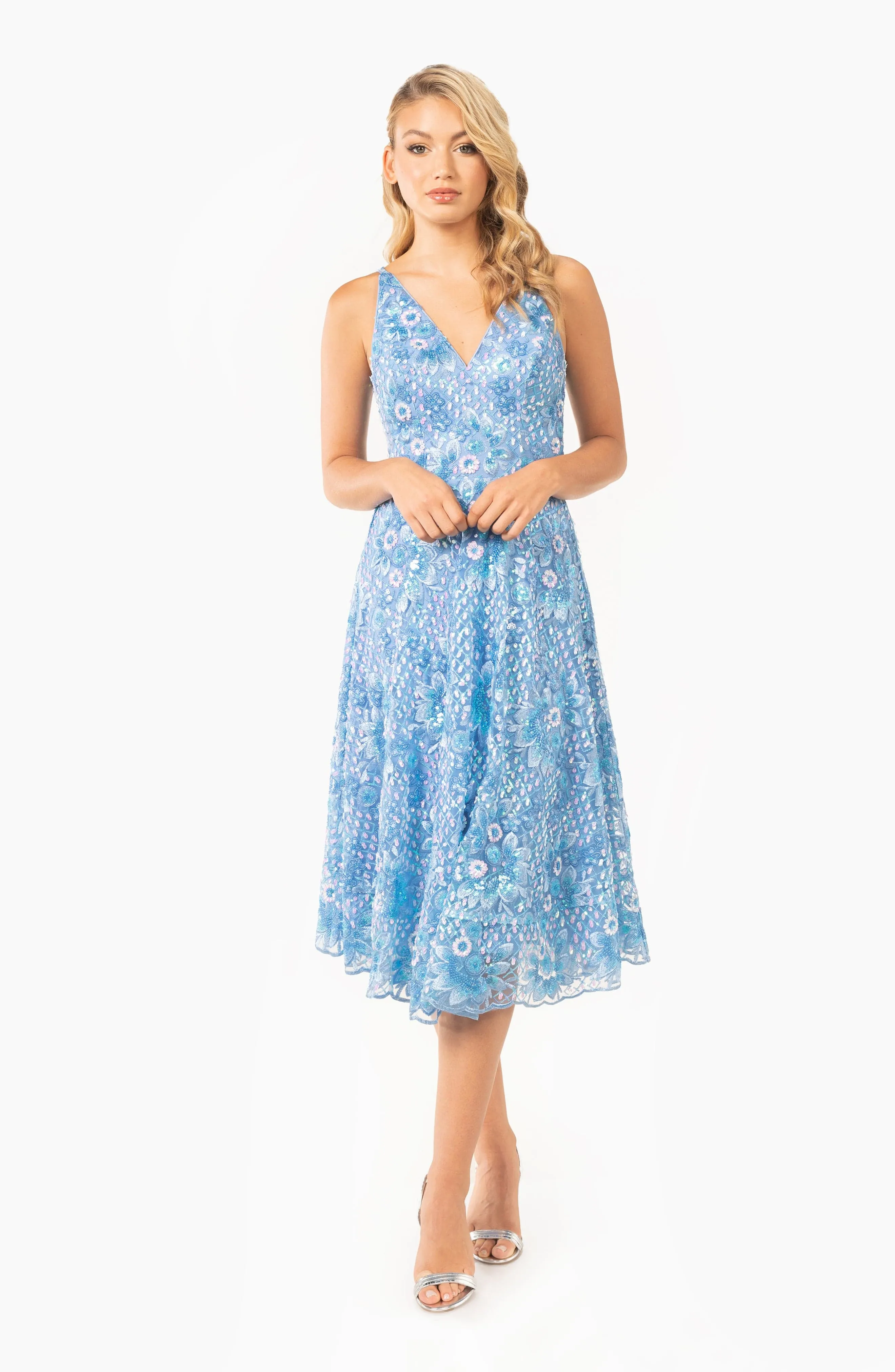 Elisa Pailette Sequin Dress sold by Dress the Population