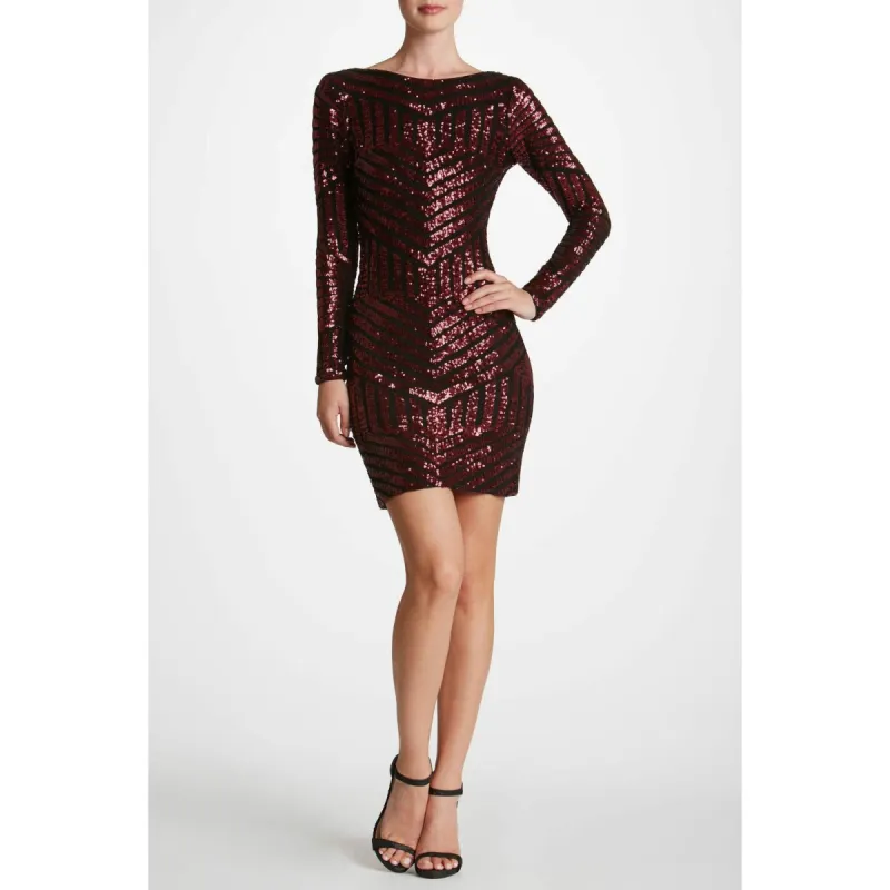 Lola Geo Sequin Dress sold by Dress the Population