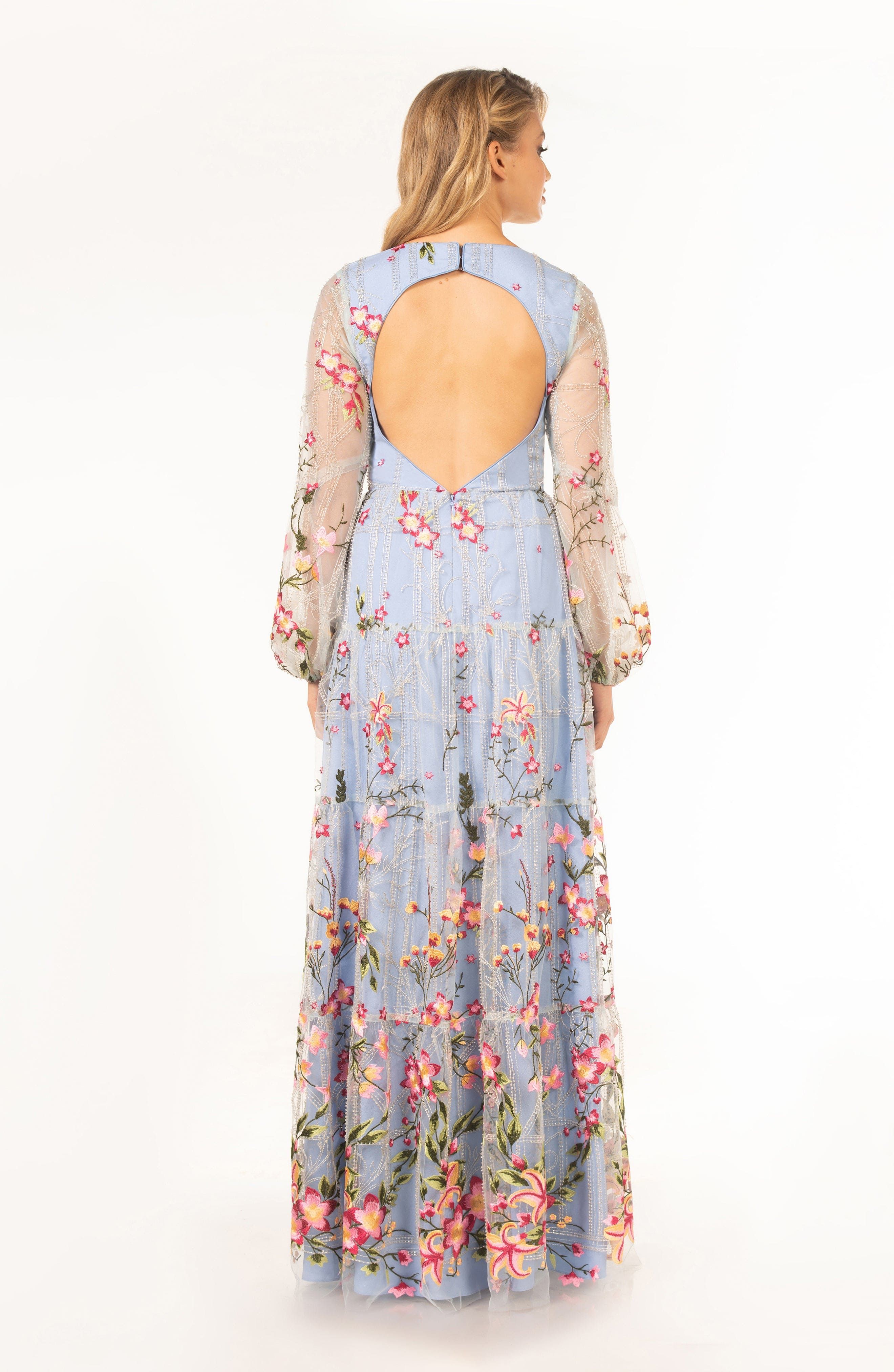 Lyra Floral Gown sold by Dress the Population product image thumbnail 3