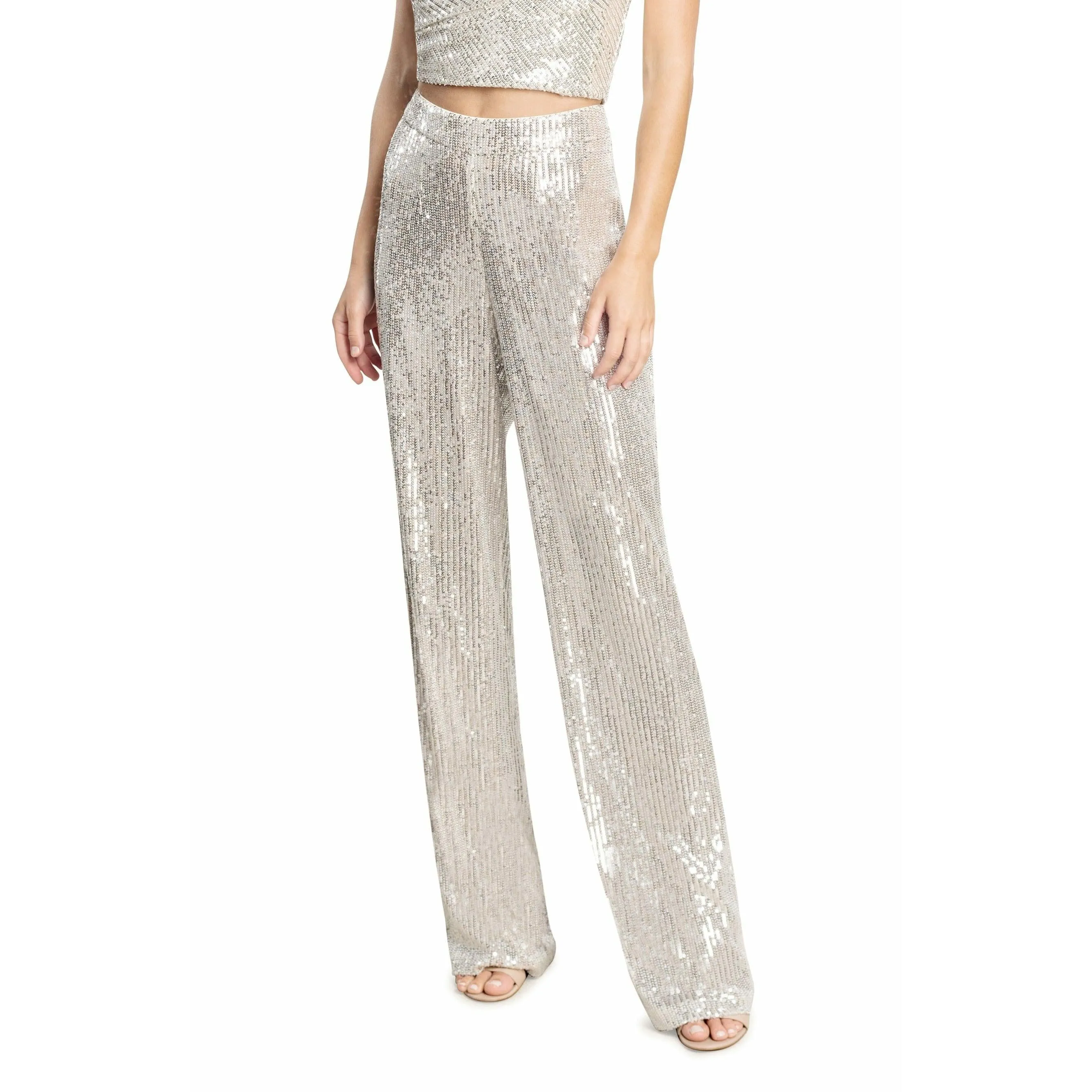 Sequin Wide Leg Pant sold by Dress the Population product image thumbnail 5