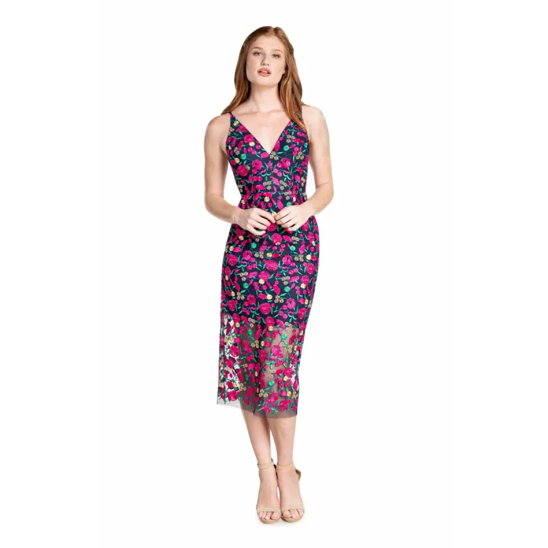 Aurora Delicate Floral Lace Sheath Dress sold by Dress the Population