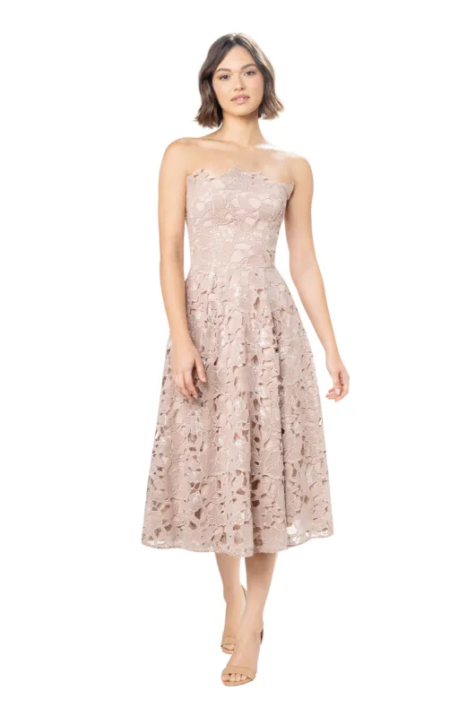 Ruby Sequin Lace Dress sold by Dress the Population