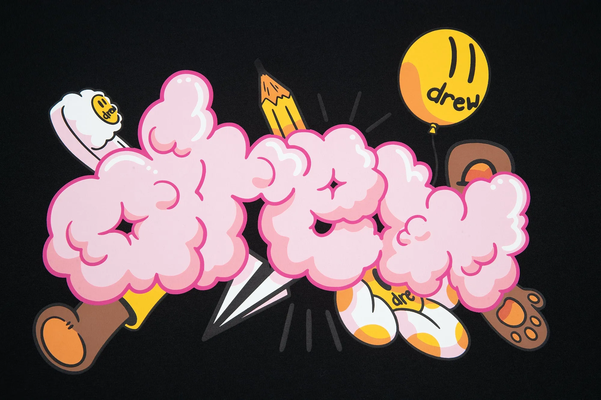 doodle joy ss tee - black sold by DREW product image thumbnail 5