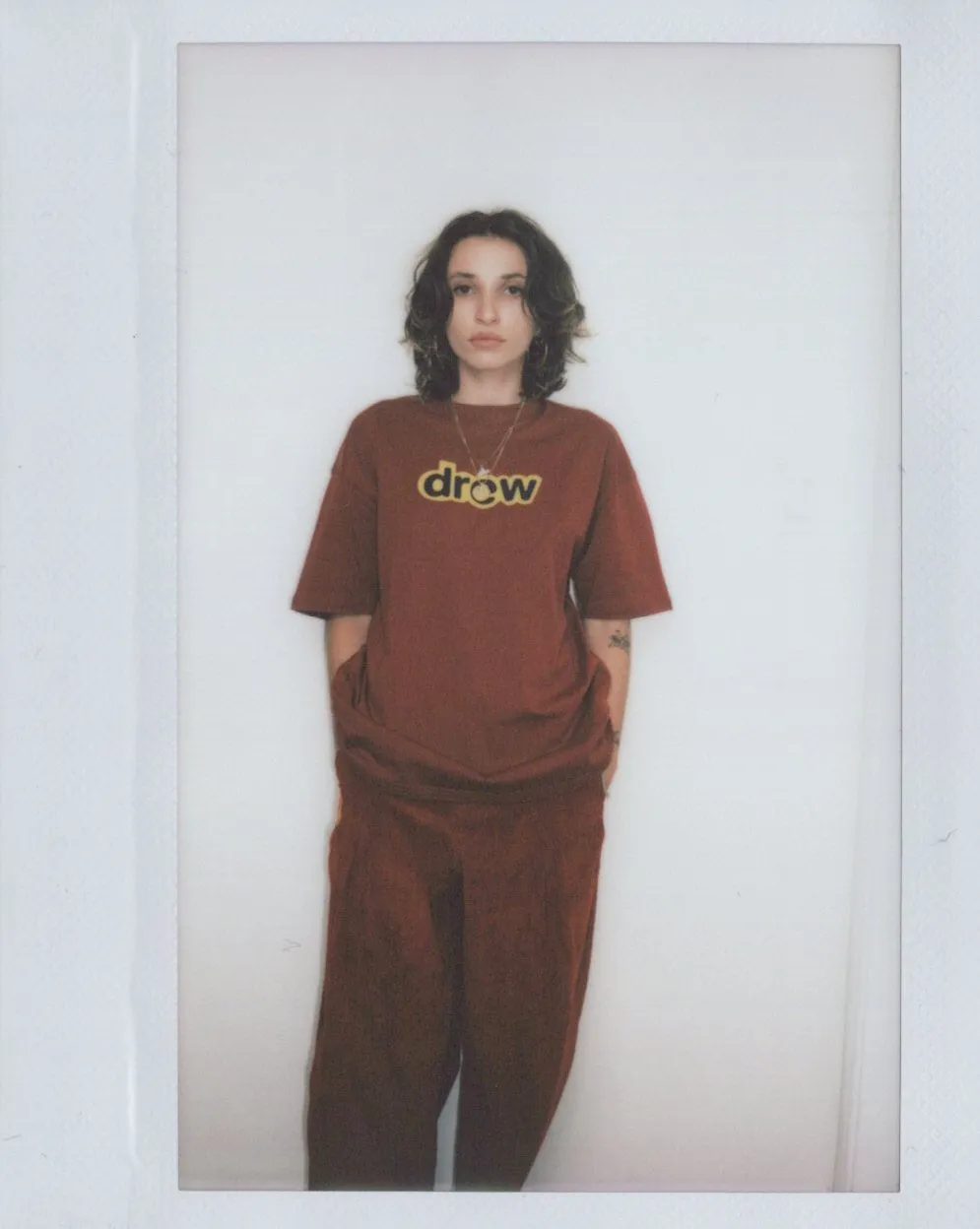 secret ss tee - burgundy sold by DREW product image thumbnail 5