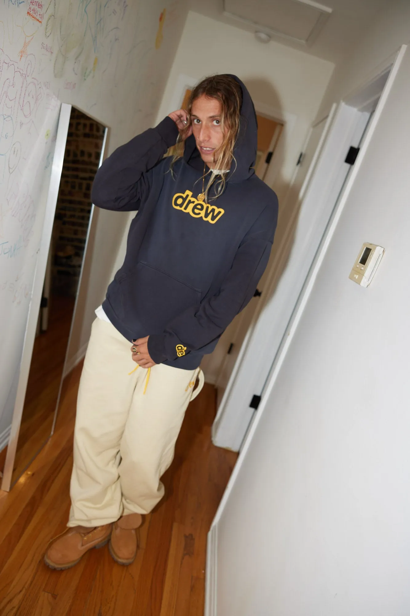 secret hoodie - faded black sold by DREW product image thumbnail 3