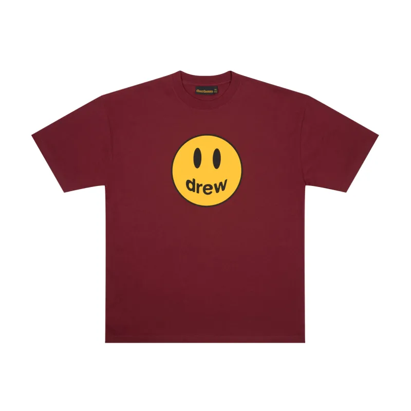 mascot ss tee - burgundy sold by DREW