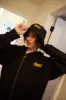 secret patch nylon bucket hat - black sold by DREW
