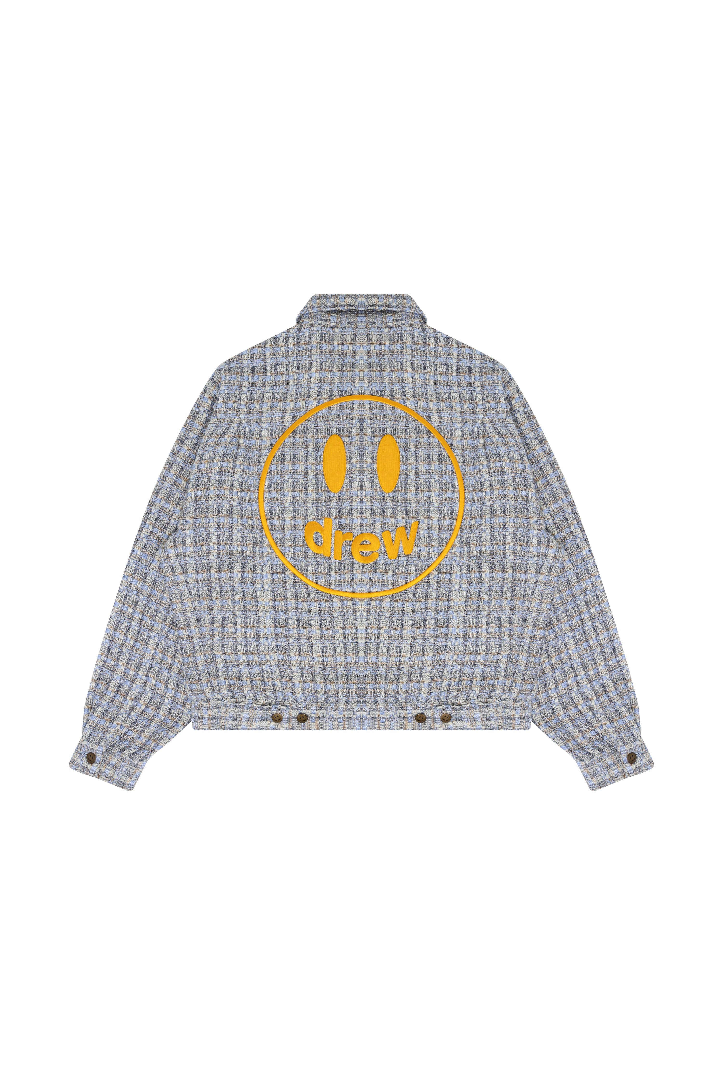 boucle mascot oversized trucker jacket - blue sold by DREW product image thumbnail 2