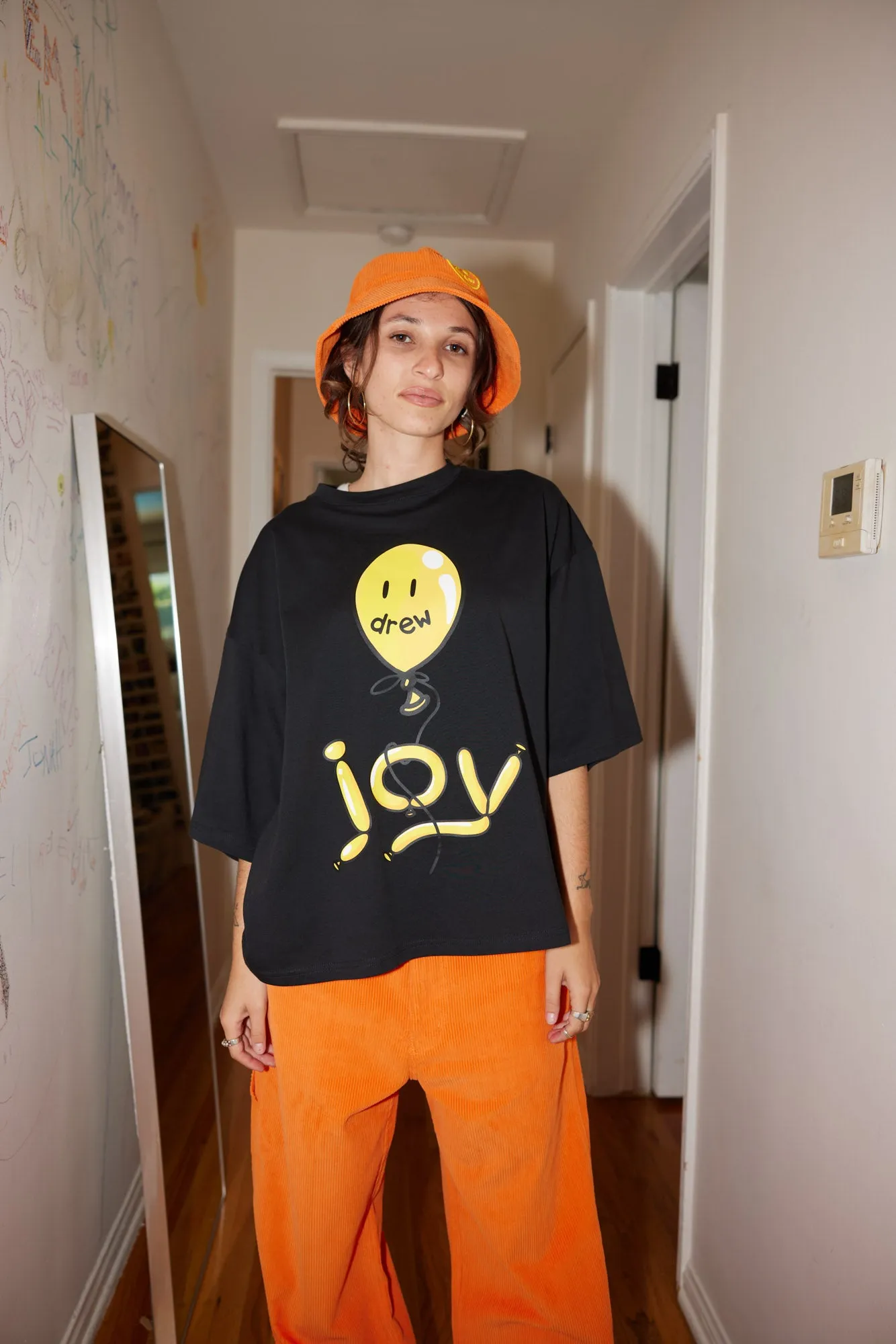 joy boxy ss tee - black sold by DREW product image thumbnail 3