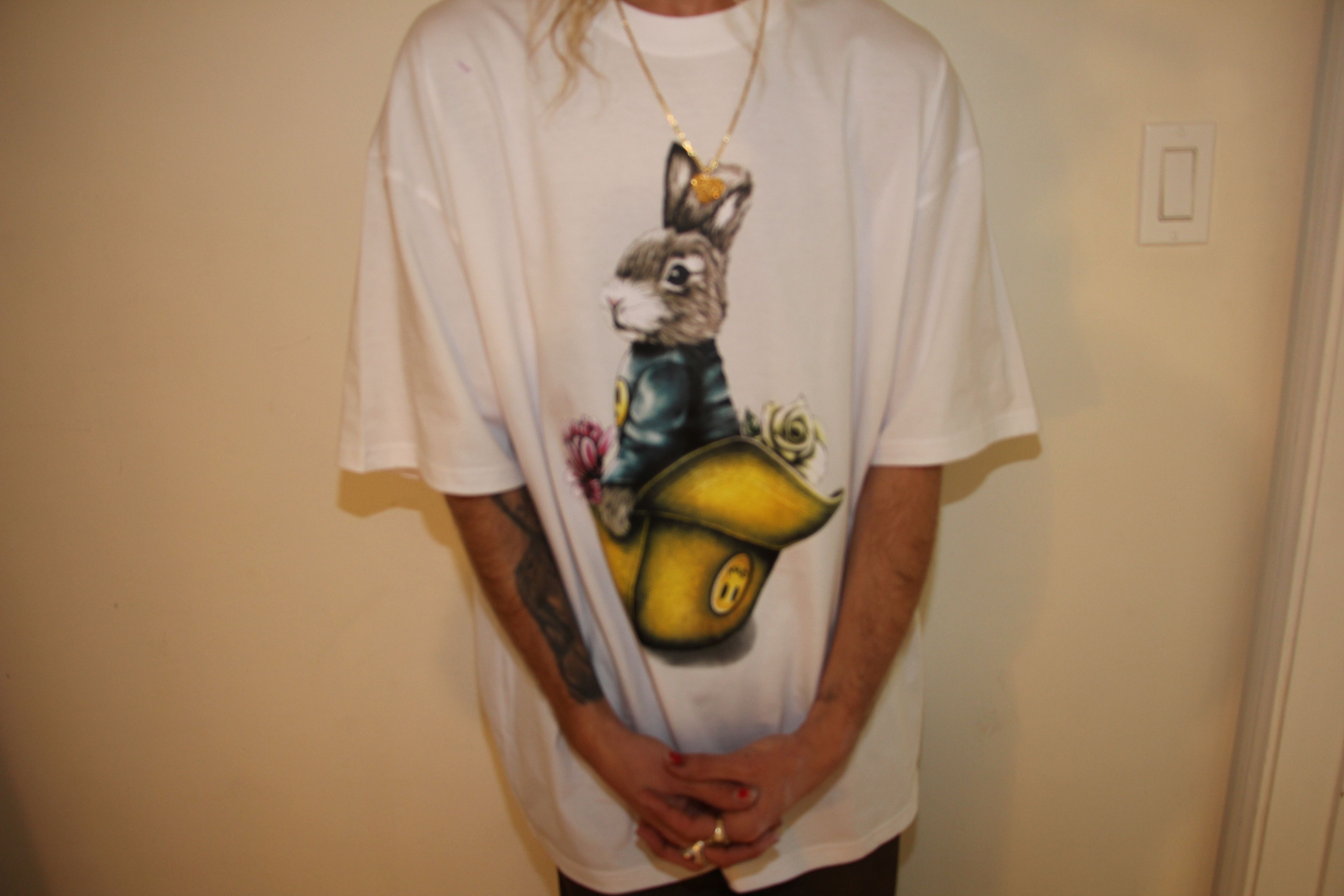 jackie hat ss tee - white sold by DREW product image thumbnail 4