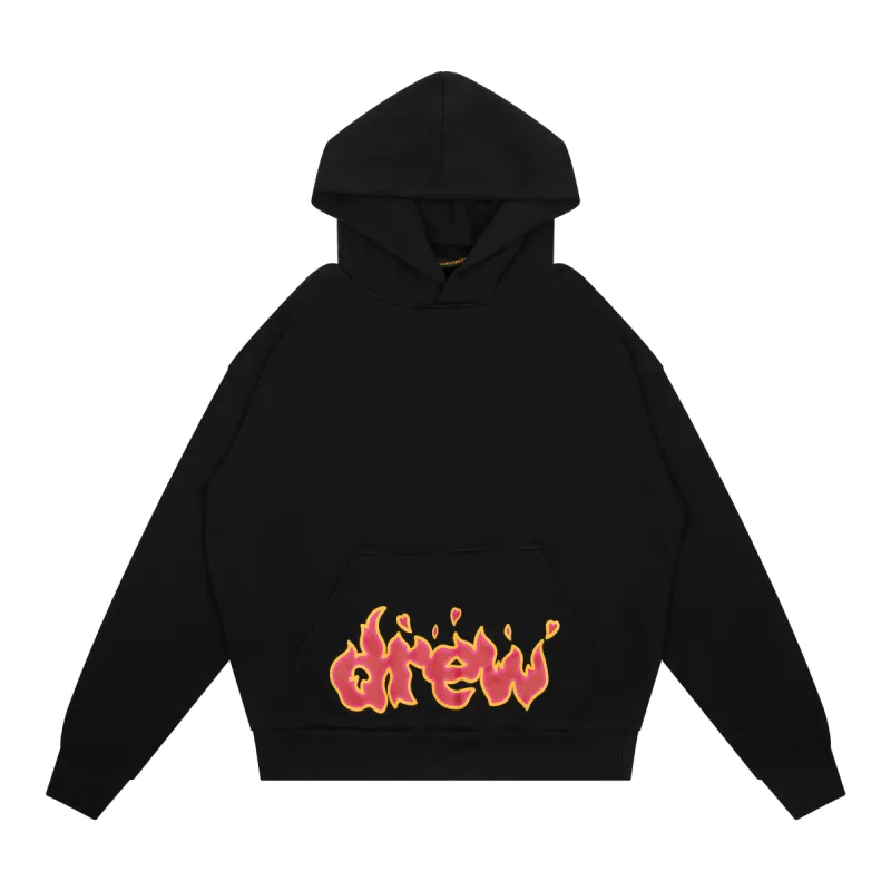 lit drew hoodie - black sold by DREW