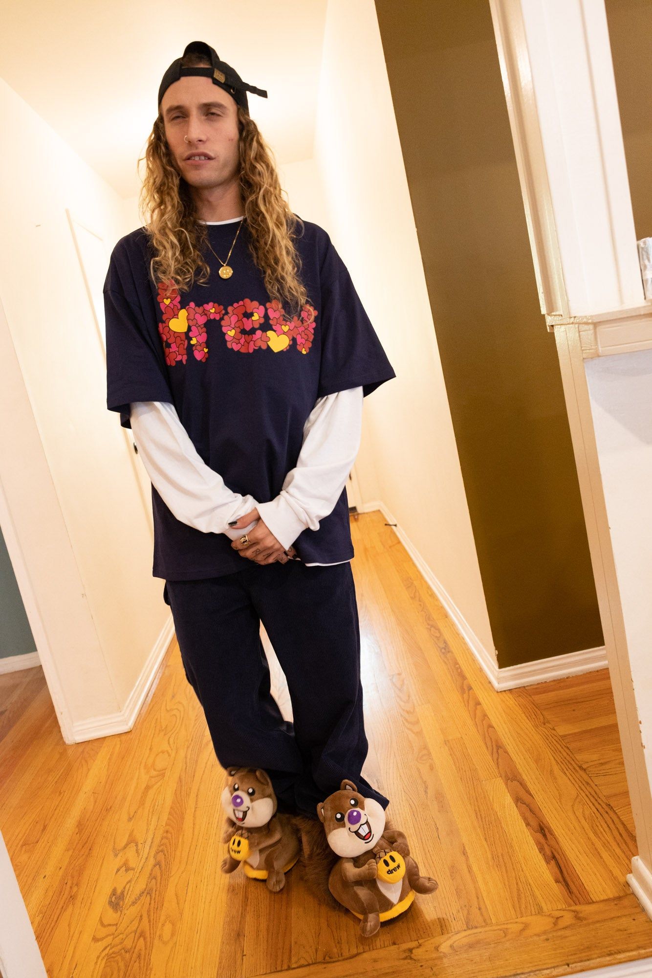 love, drew ss tee - dark navy sold by DREW product image thumbnail 3