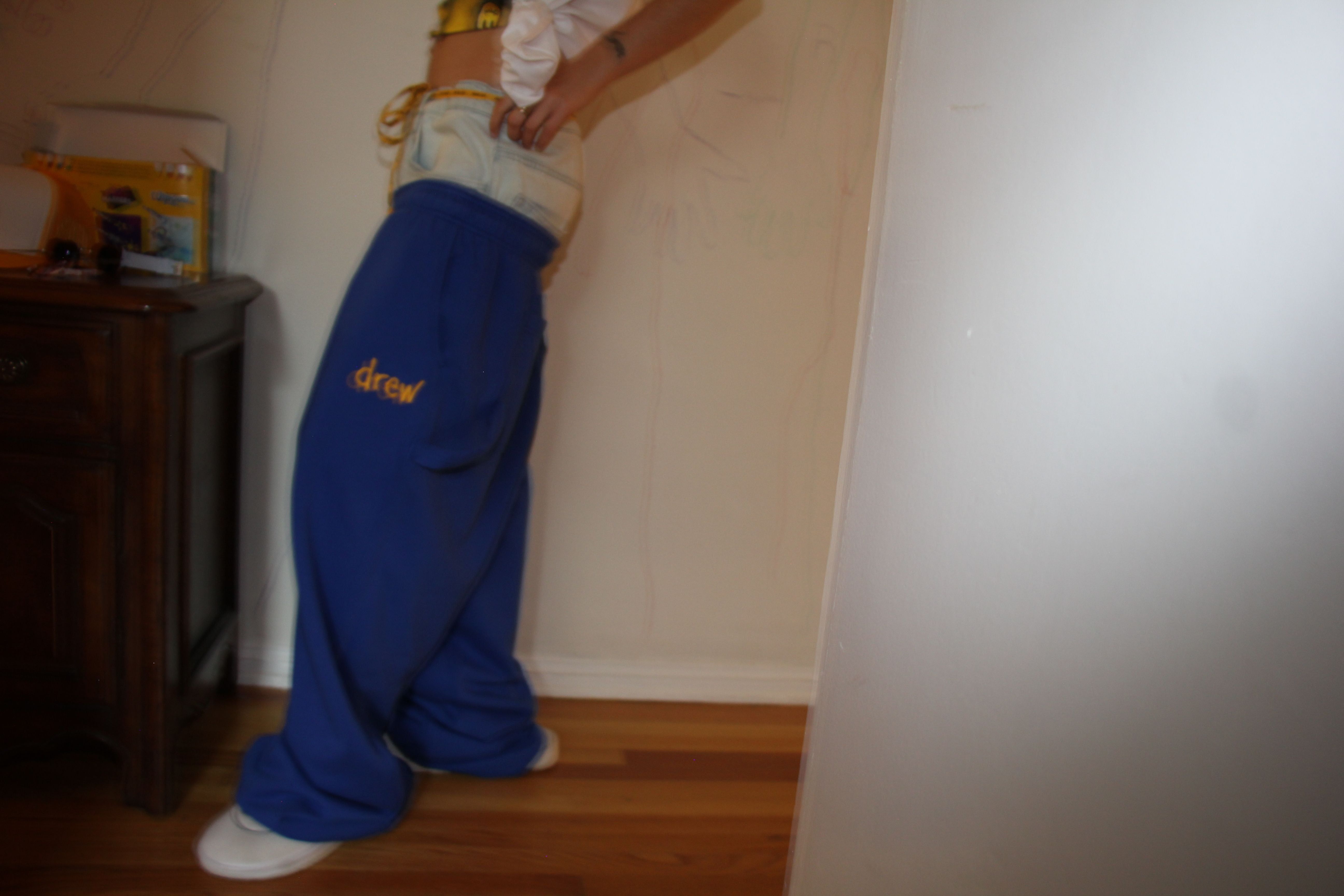 scribble carpenter sweatpant - royal blue sold by DREW product image thumbnail 6