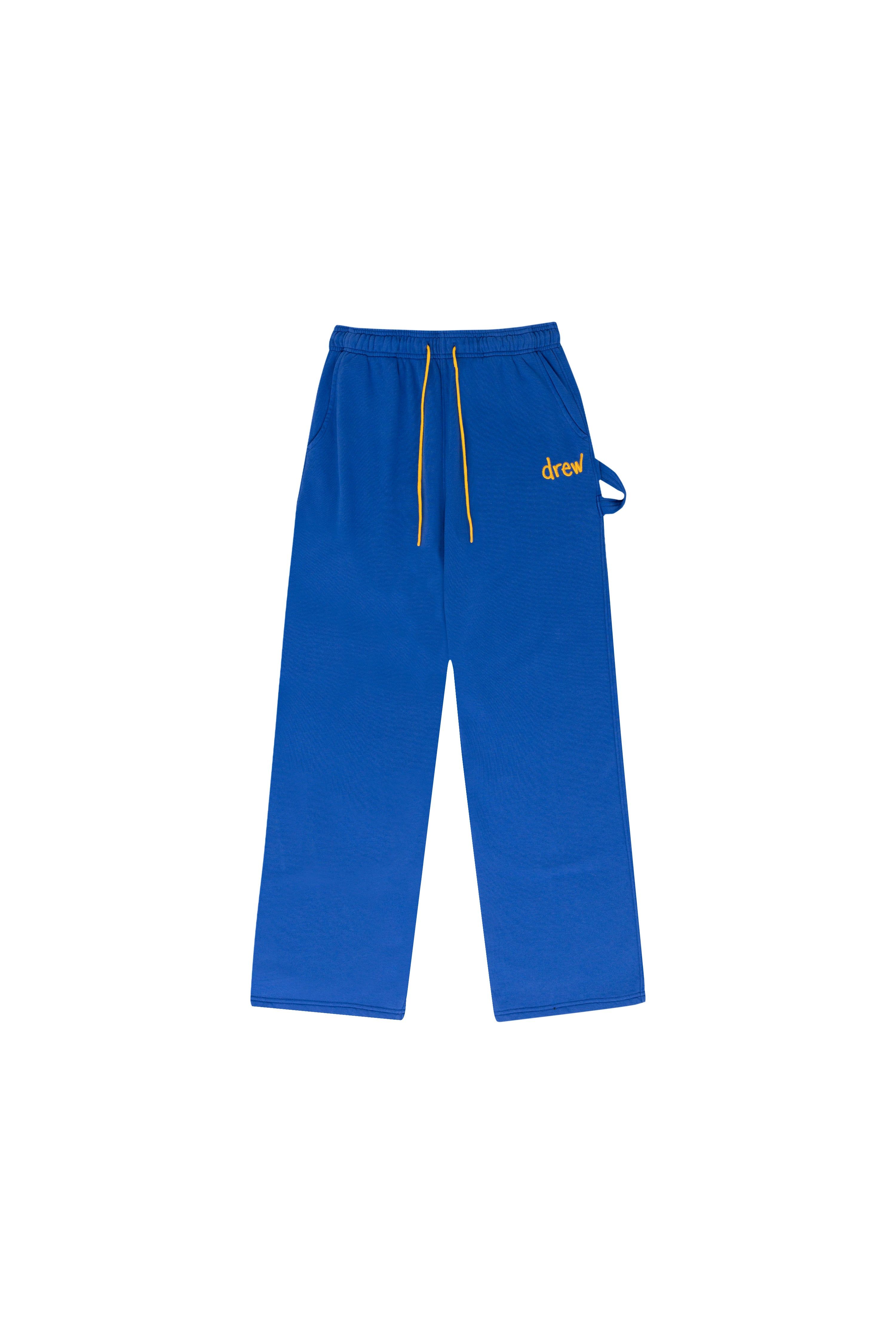 scribble carpenter sweatpant - royal blue sold by DREW
