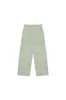 boucle wide leg pleated trouser - green sold by DREW