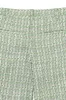 boucle wide leg pleated trouser - green sold by DREW