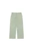 boucle wide leg pleated trouser - green sold by DREW