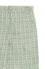 boucle wide leg pleated trouser - green sold by DREW
