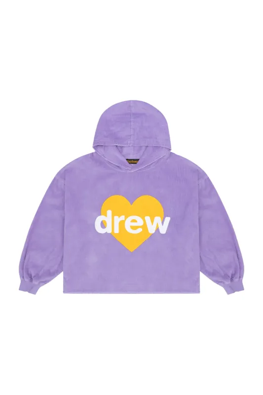 infinite love corduroy boxy hoodie - lavender sold by DREW