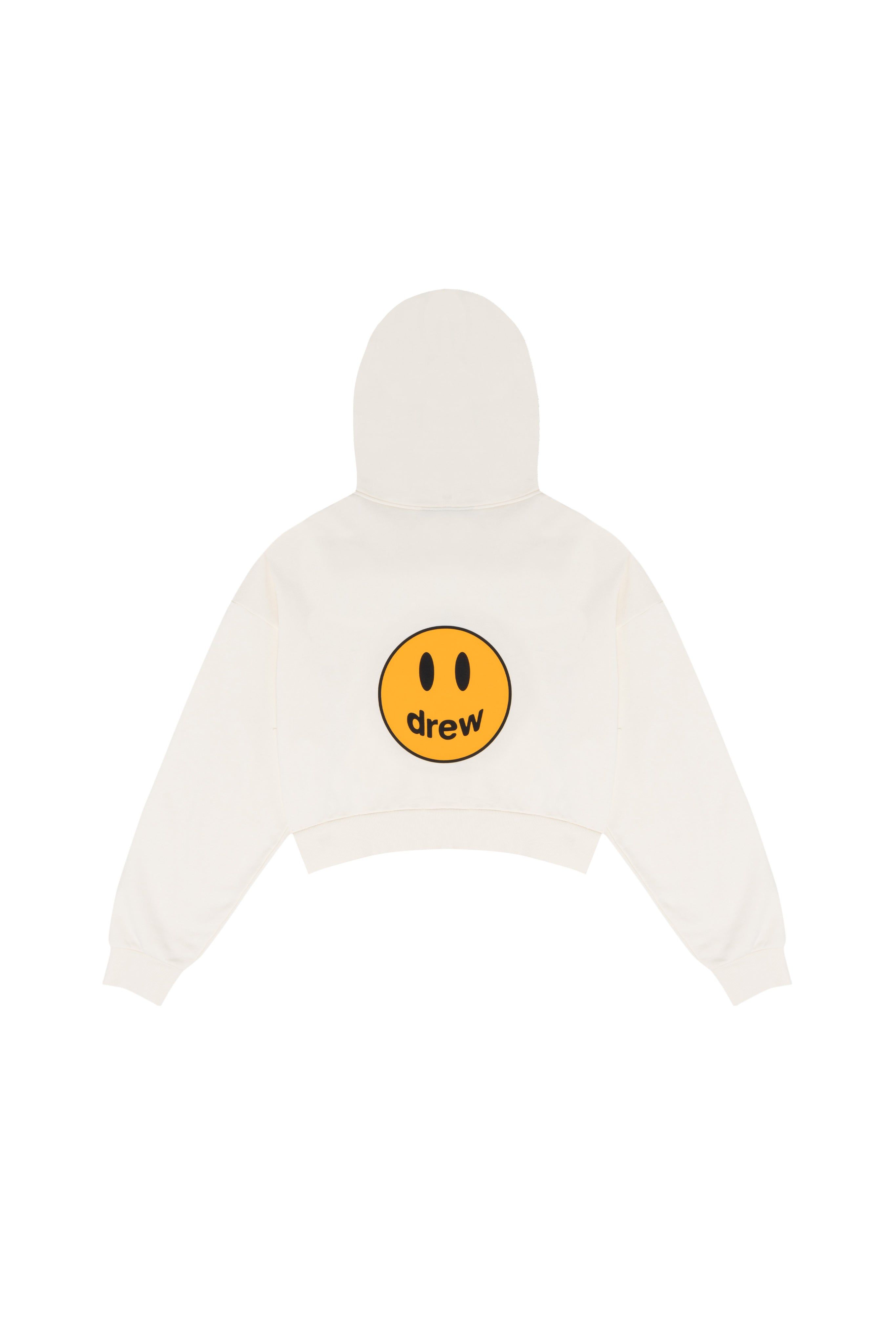 cropped zip up hoodie - off white sold by DREW product image thumbnail 2