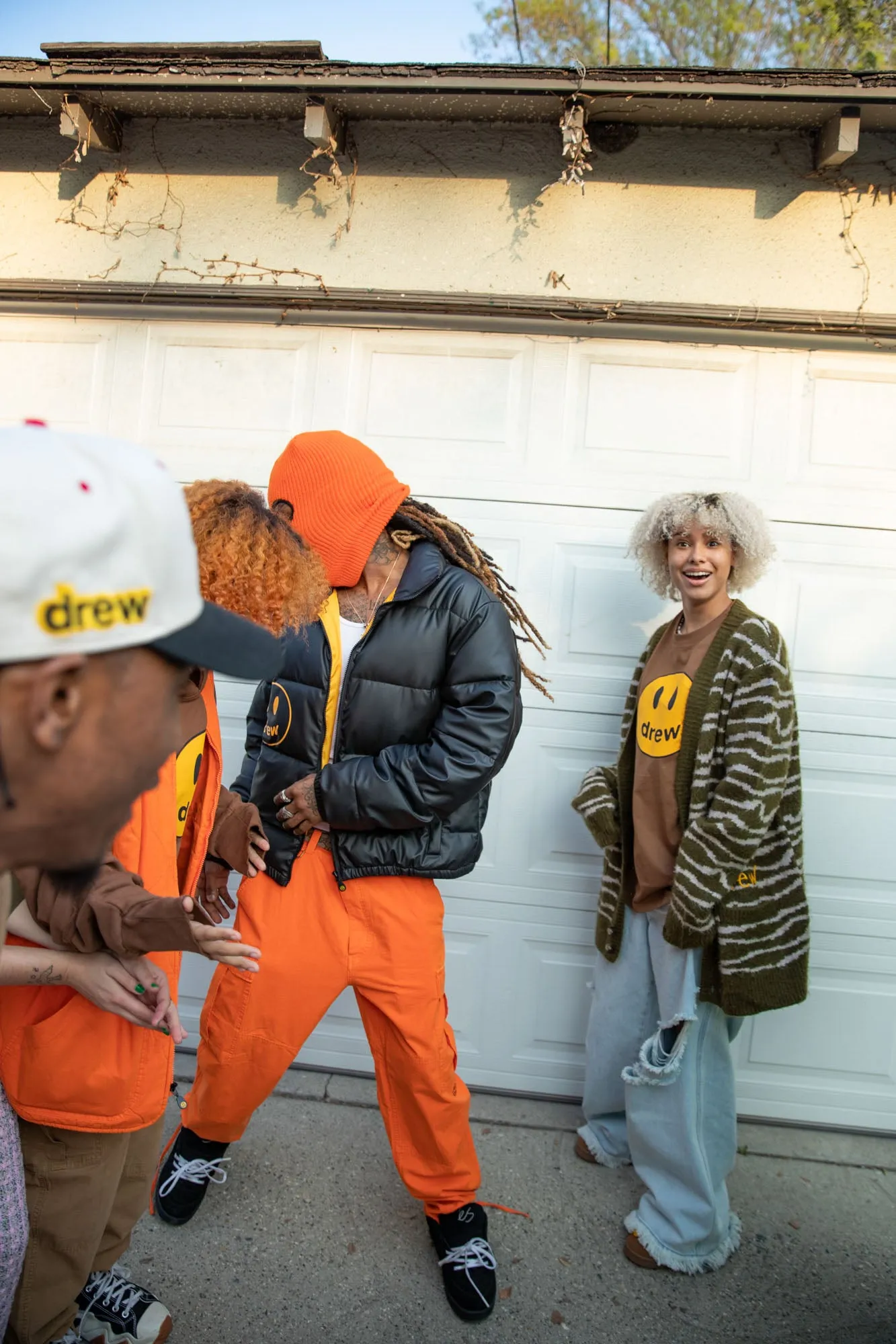 ultra wide leg jean - distressed vintage indigo sold by DREW product image thumbnail 4