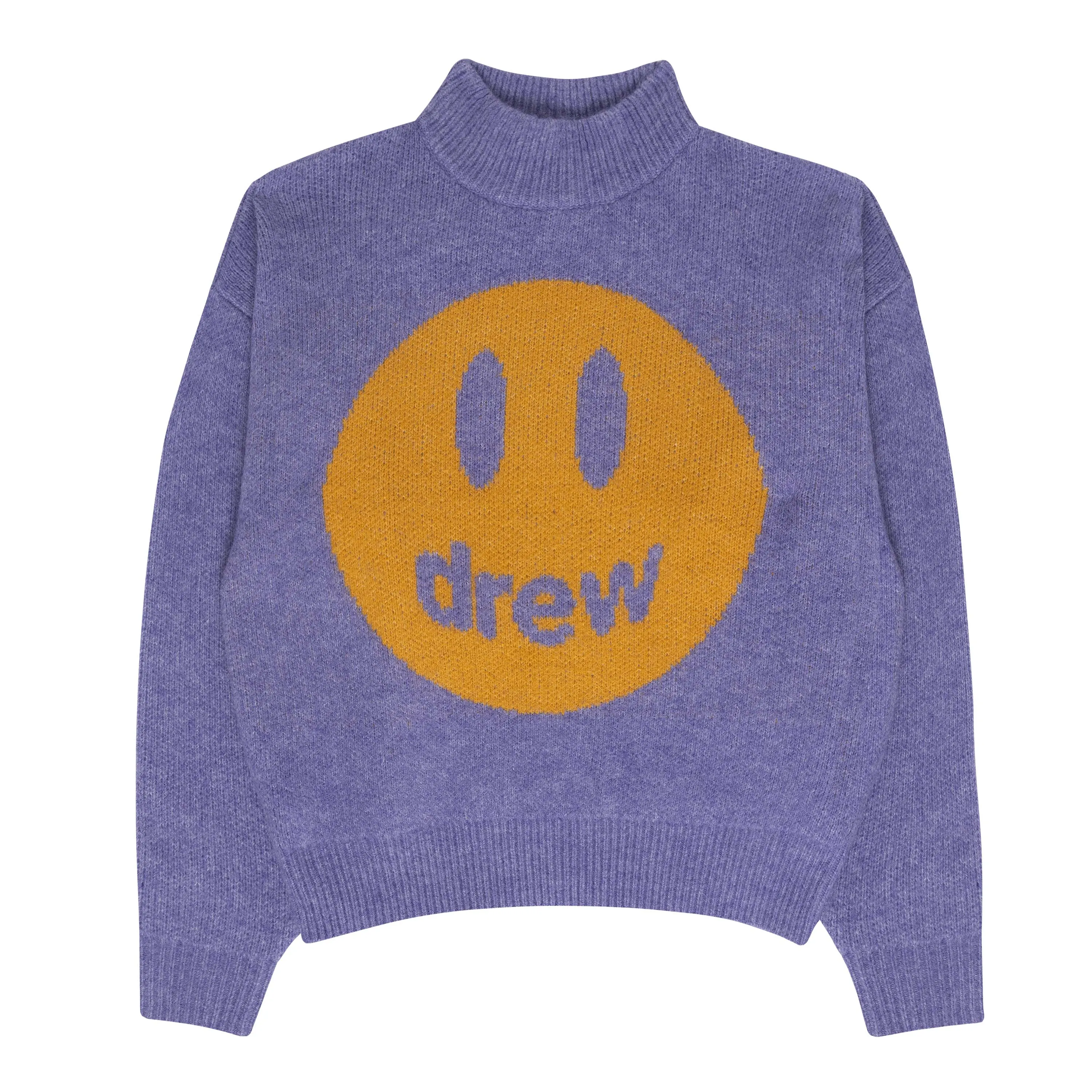mascot funnel neck sweater - heather amethyst sold by DREW